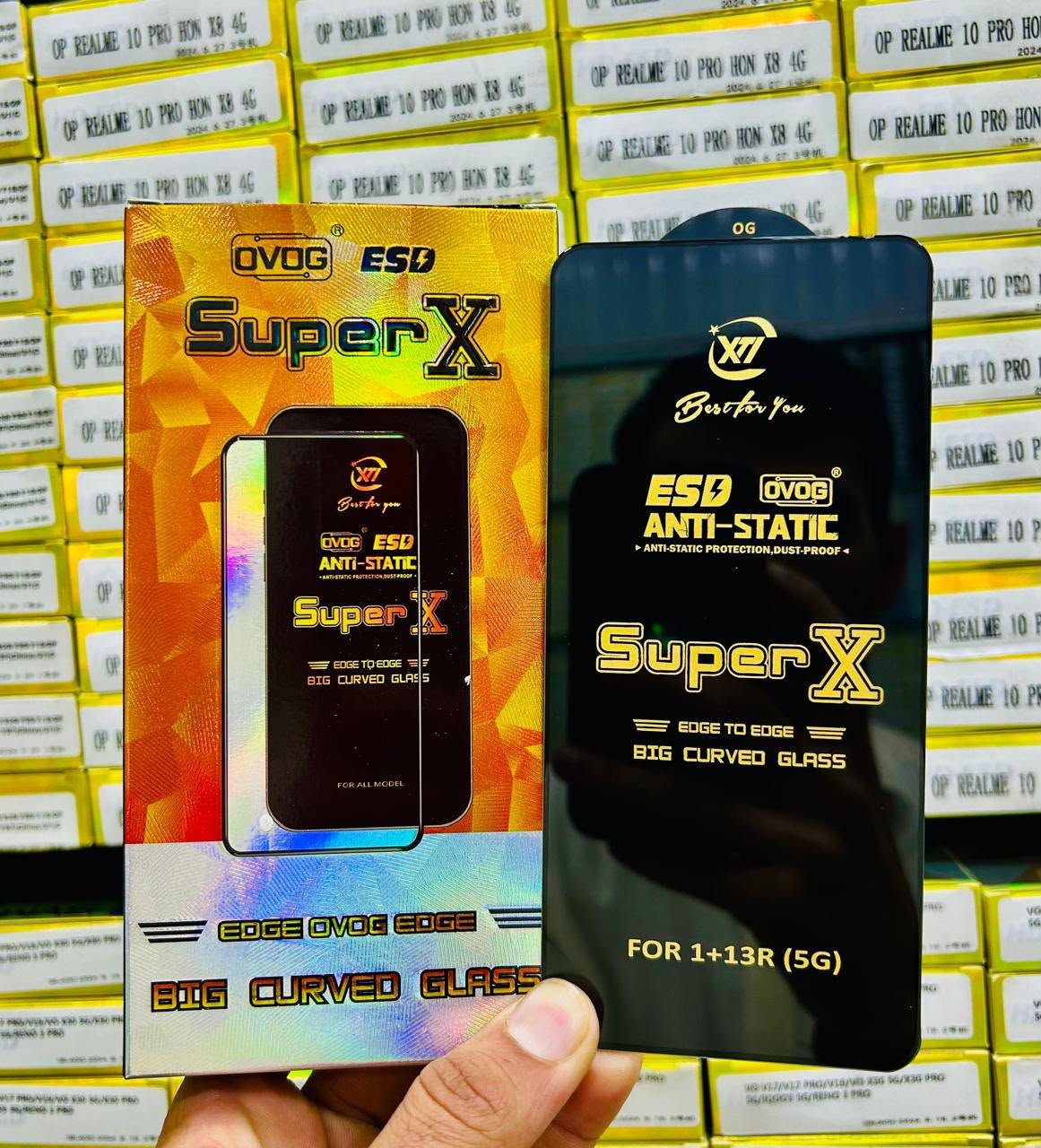 SUPER X ESD ANTI-STATIC CURVE TEMPERD GLASS D+