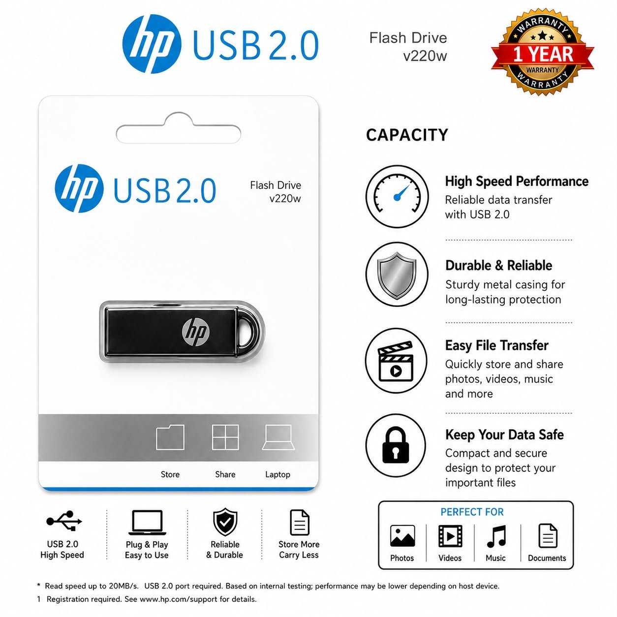 HP 256GB PENDRIVE METAL BODY